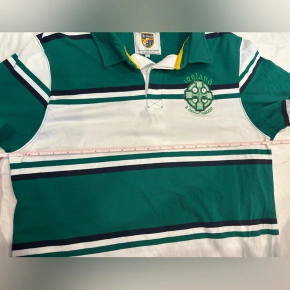 Retro Irish Striped Rugby Shirt - Picture 5 of 8